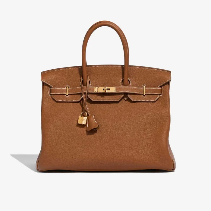 Premium Hermès Replica Birkin 35 Togo Gold GHW | Direct Luxury