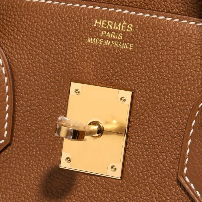 Premium Hermès Replica Birkin 35 Togo Gold GHW - Direct Luxury Fashion - Image 6