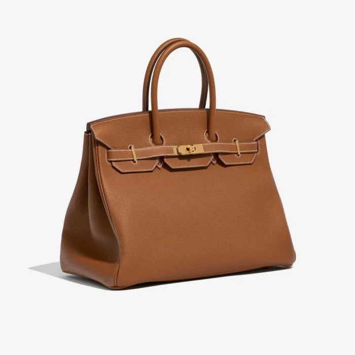 Premium Hermès Replica Birkin 35 Togo Gold GHW - Direct Luxury Fashion - Image 4