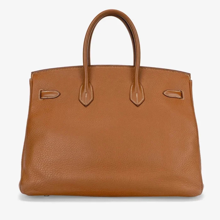 Premium Hermès Replica Birkin 35 Togo Gold PHW - Direct Luxury Fashion - Image 2