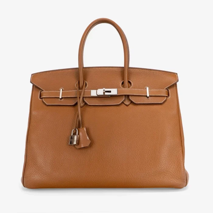 Premium Hermès Replica Birkin 35 Togo Gold PHW | Direct Luxury