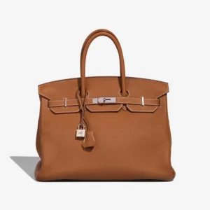 Premium Hermès Replica Birkin 35 Togo Gold PHW - Direct Luxury Fashion