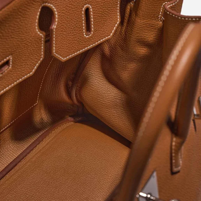 Premium Hermès Replica Birkin 35 Togo Gold PHW - Direct Luxury Fashion - Image 4