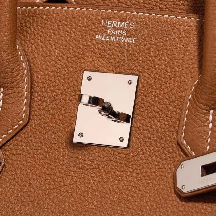 Premium Hermès Replica Birkin 35 Togo Gold PHW - Direct Luxury Fashion - Image 5