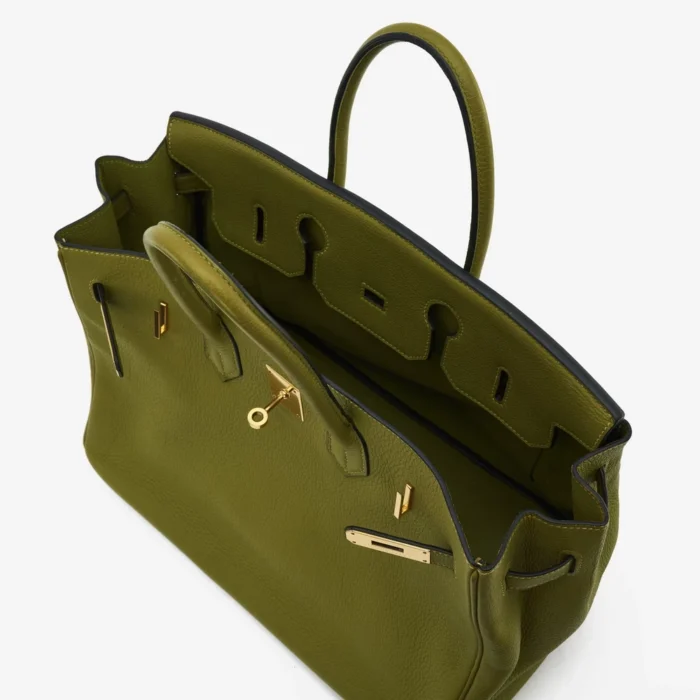 Premium Hermès Replica Birkin 35 Togo Vert Chartreuse GHW - Direct Luxury Fashion - Image 5