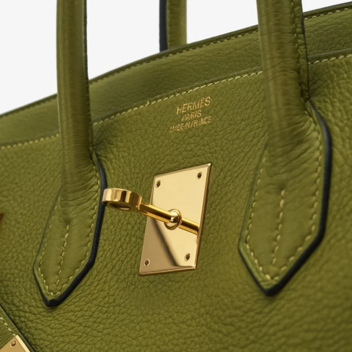 Premium Hermès Replica Birkin 35 Togo Vert Chartreuse GHW - Direct Luxury Fashion - Image 6