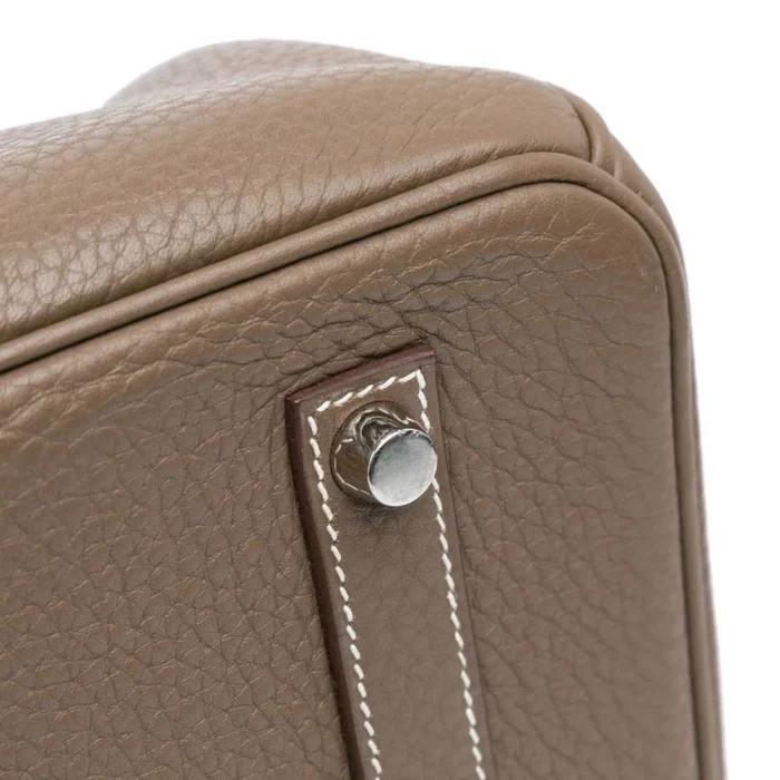 Premium Hermès Replica Birkin 35 Togo Etoupe PHW - Direct Luxury Fashion - Image 6