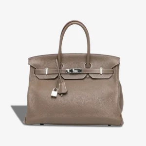 Premium Hermès Replica Birkin 35 Togo Etoupe PHW - Direct Luxury Fashion