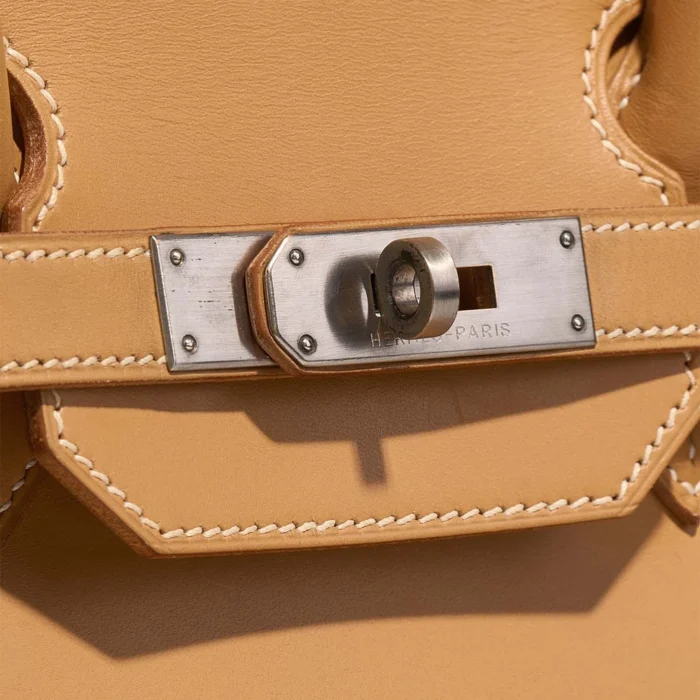 Premium Hermès Replica Birkin 35 Vache Natural PHW - Direct Luxury Fashion - Image 6