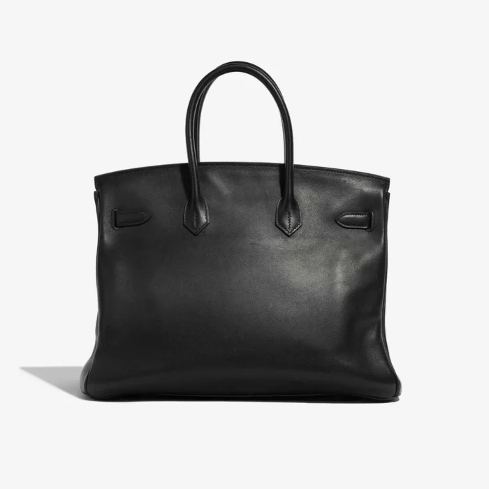 Premium Hermès Replica Birkin 35 Veau Jonathan Black GHW - Direct Luxury Fashion - Image 2