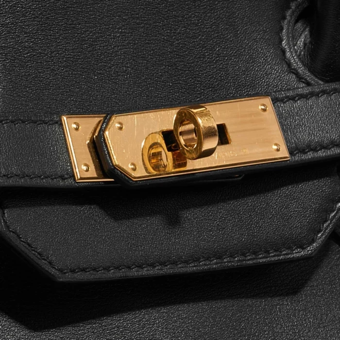 Premium Hermès Replica Birkin 35 Veau Jonathan Black GHW - Direct Luxury Fashion - Image 7