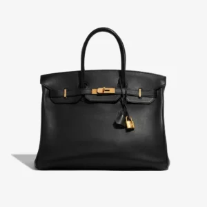Premium Hermès Replica Birkin 35 Veau Jonathan Black GHW