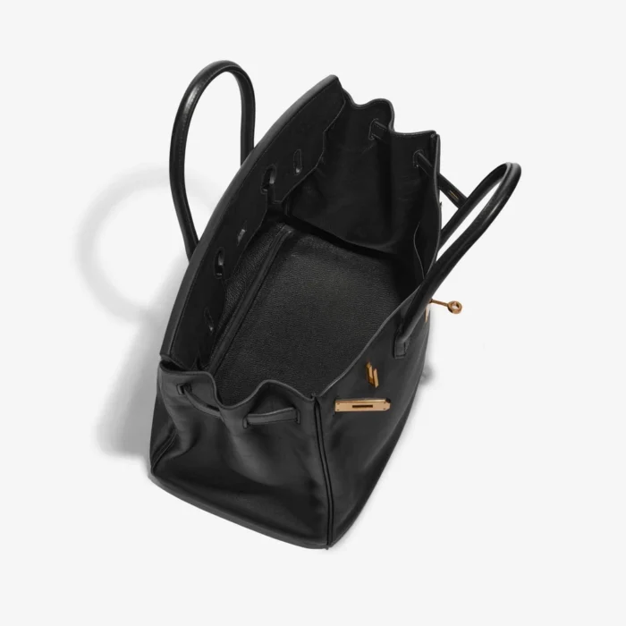 Premium Hermès Replica Birkin 35 Veau Jonathan Black GHW - Direct Luxury Fashion - Image 5