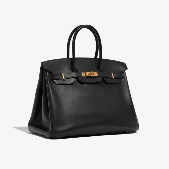 Premium Hermès Replica Birkin 35 Veau Jonathan Black GHW - Direct Luxury Fashion - Image 4