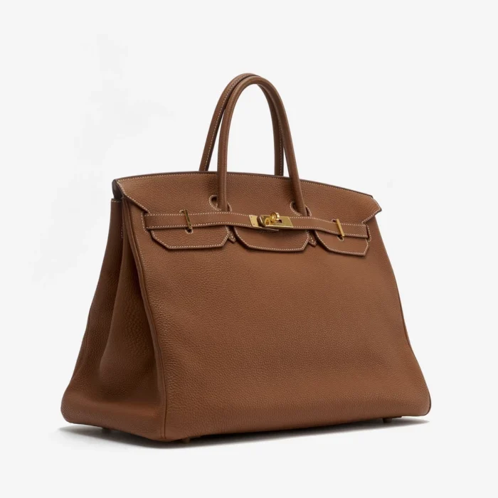 Premium Hermès Replica Birkin 40 Togo Gold GHW - Direct Luxury Fashion - Image 4