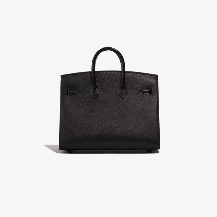 Premium Hermès Replica Birkin Faubourg 20 Midnight Matte Alligator/Veau madame/Chevre Mysore/Veau Monsieur/Black/Jaune Ambre/Orange H RHW - Direct Luxury Fashion - Image 2