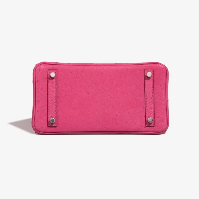 Premium Hermès Replica Birkin Touch 25 Ostrich Rose Tyrien/Rouge Vif PHW - Direct Luxury Fashion - Image 3