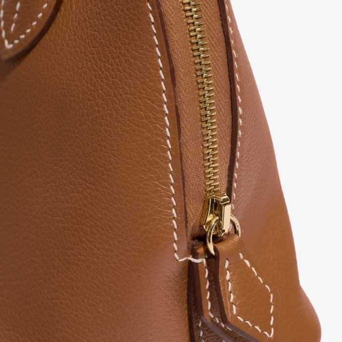 Premium Hermès Replica Bolide 20 Mini Evercolor Gold GHW - Direct Luxury Fashion - Image 6