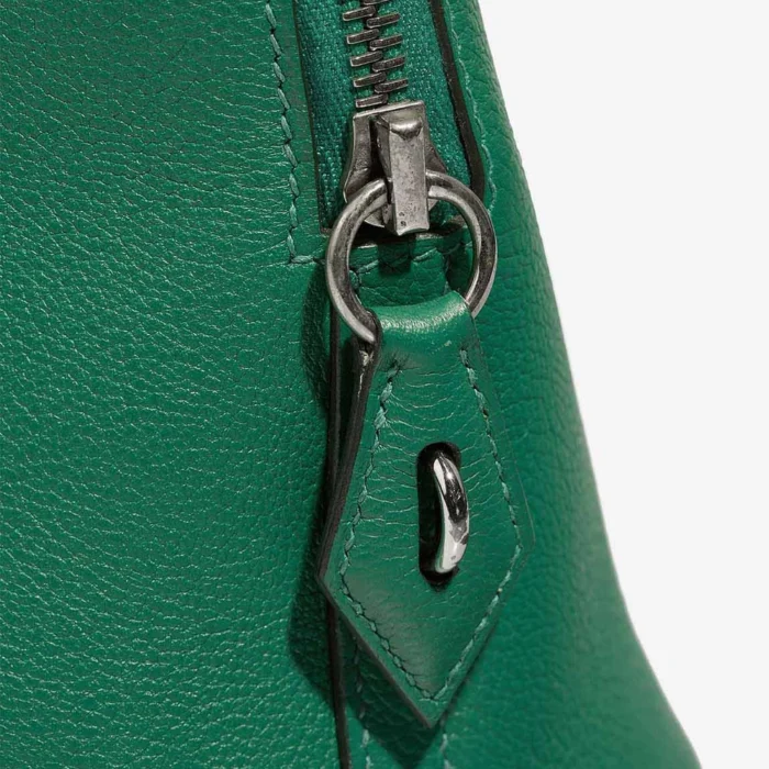 Premium Hermès Replica Bolide 30 Evercolor Vert Jade PHW - Direct Luxury Fashion - Image 8