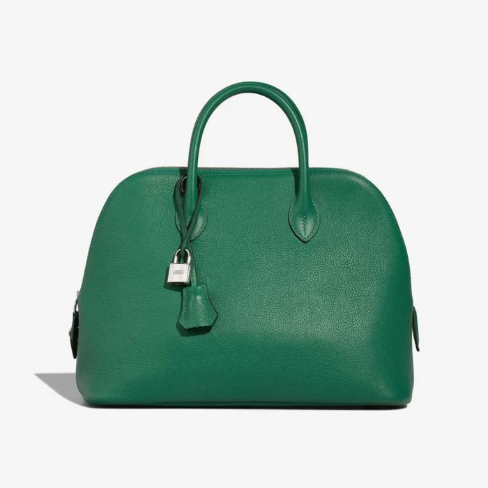 Premium Hermès Replica Bolide 30 Evercolor Vert Jade PHW - Direct Luxury Fashion