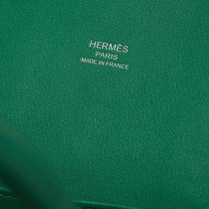 Premium Hermès Replica Bolide 30 Evercolor Vert Jade PHW - Direct Luxury Fashion - Image 2