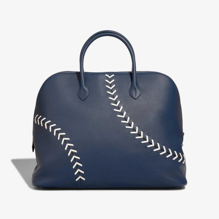 Premium Hermès Replica Bolide Baseball 45 Evercolor Bleu de Malte/Craie PHW - Direct Luxury Fashion - Image 3
