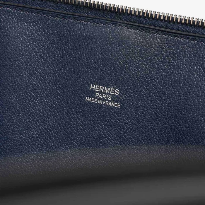 Premium Hermès Replica Bolide Baseball 45 Evercolor Bleu de Malte/Craie PHW - Direct Luxury Fashion - Image 2