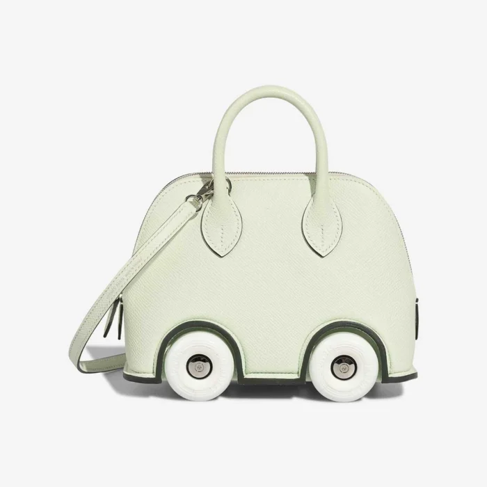Premium Hermès Replica Bolide on Wheels Mini Epsom Vert Fizz PHW - Direct Luxury Fashion