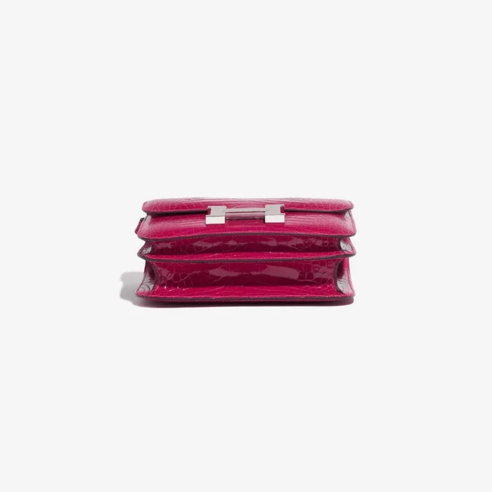 Premium Hermès Replica Constance 18 Alligator Framboise PHW - Direct Luxury Fashion - Image 3