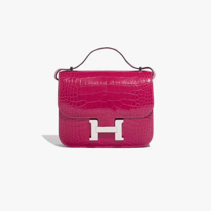 Premium Hermès Replica Constance 18 - Alligator Framboise PHW