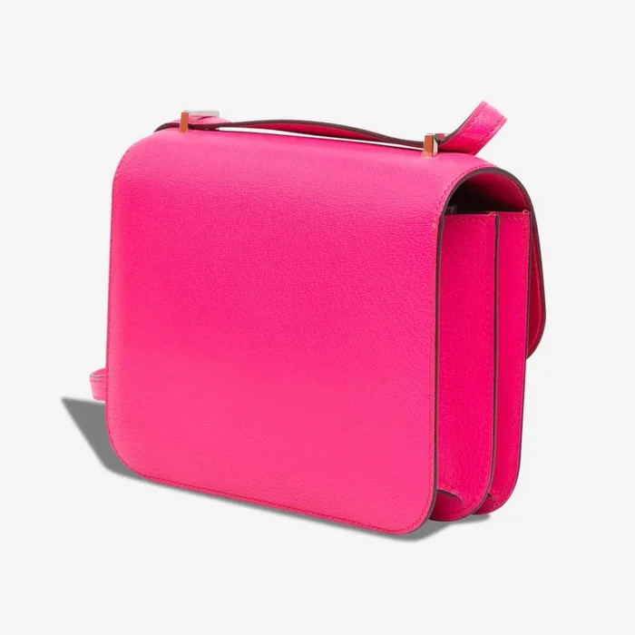 Premium Hermès Replica Constance 18 Chevre Chamkila Rose Pop PHW - Direct Luxury Fashion - Image 2