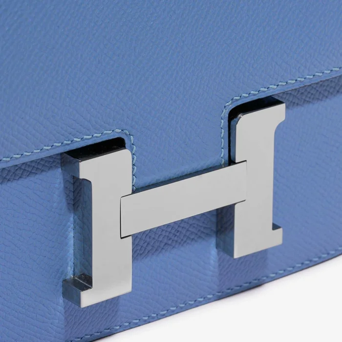 Premium Hermès Replica Constance 18 Epsom Blue Paradise PHW - Direct Luxury Fashion - Image 6
