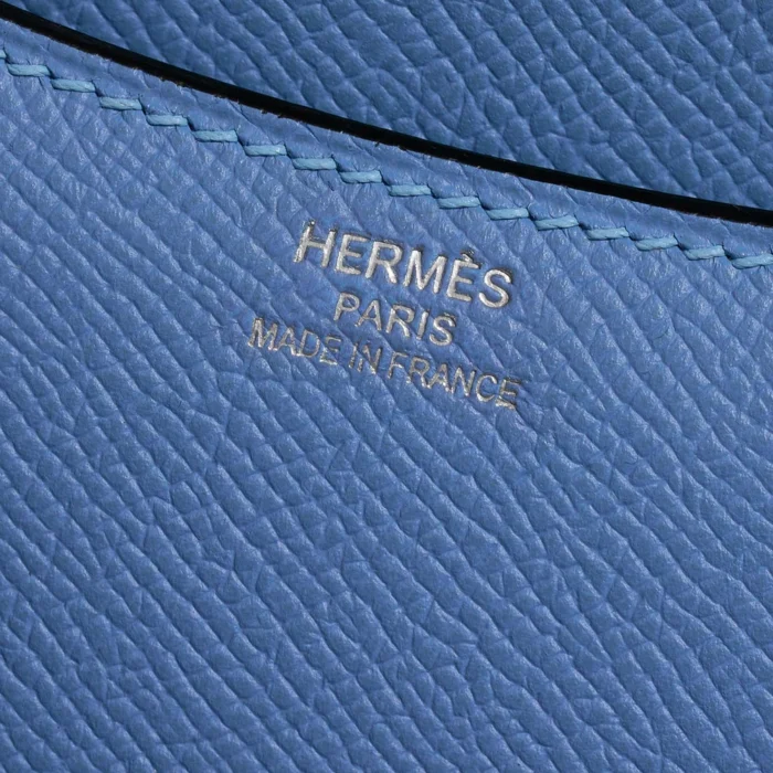 Premium Hermès Replica Constance 18 Epsom Blue Paradise PHW - Direct Luxury Fashion - Image 5