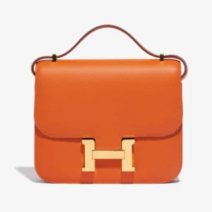 Premium Hermès Replica Constance 18 Epsom Feu GHW