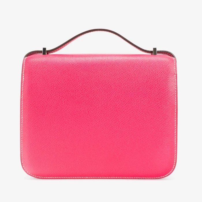 Premium Hermès Replica Constance 18 Epsom Rose Tyrien PHW - Direct Luxury Fashion - Image 2