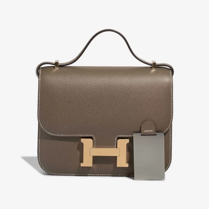 Premium Hermès Replica Constance 18 Epsom Etoupe GHW - Direct Luxury Fashion
