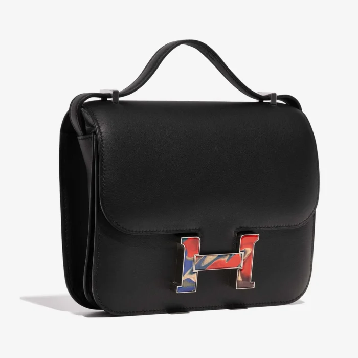 Premium Hermès Replica Constance 18 Swift Black/Marble PHW - Direct Luxury Fashion - Image 4