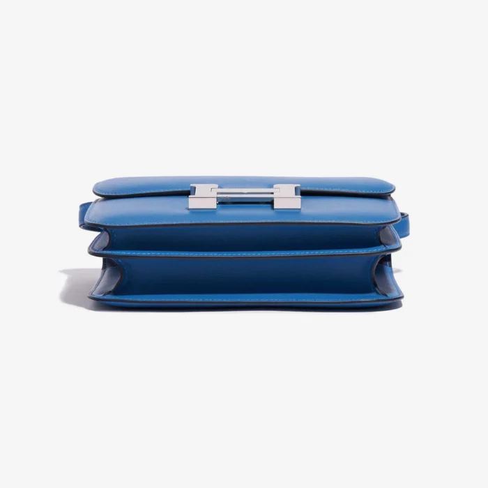 Premium Hermès Replica Constance 18 Swift Blue Mykonos/Blue Encre PHW - Direct Luxury Fashion - Image 3
