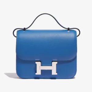 Premium Hermès Replica Constance 18 - Blue Mykonos/Encre PHW