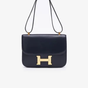 Premium Hermès Replica Constance 24 Box Calf Bleu Marine GHW