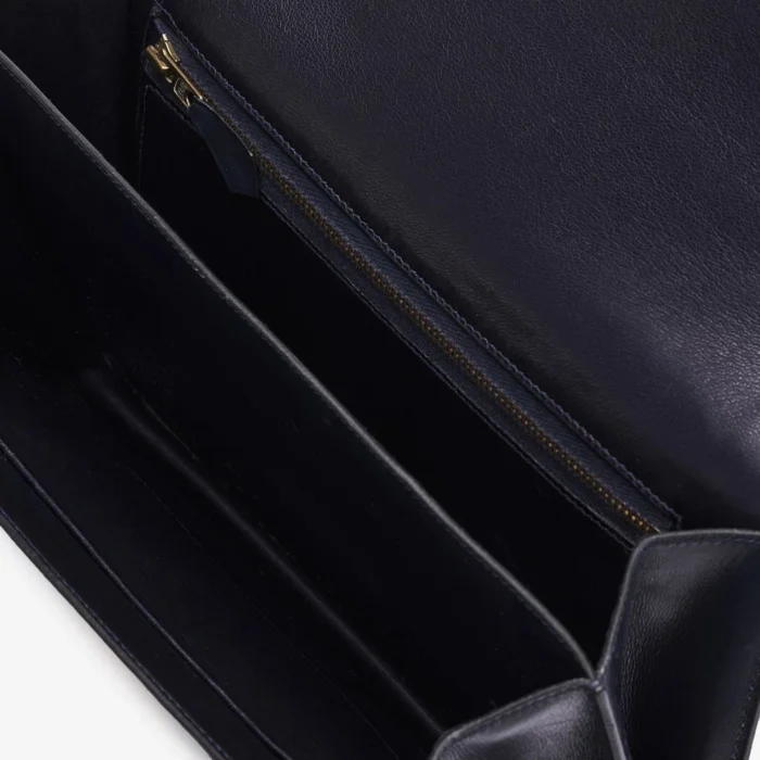 Premium Hermès Replica Constance 24 Box Calf Bleu Marine GHW - Direct Luxury Fashion - Image 4