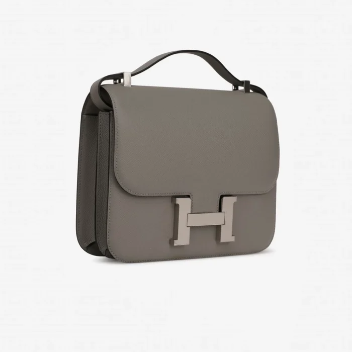 Premium Hermès Replica Constance 24 Epsom Gris Mouette PHW - Direct Luxury Fashion - Image 4