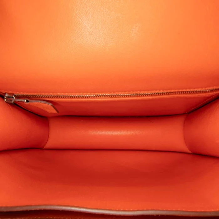 Premium Hermès Replica Constance 24 Epsom Orange PHW - Direct Luxury Fashion - Image 6