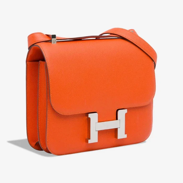 Premium Hermès Replica Constance 24 Epsom Orange PHW - Direct Luxury Fashion - Image 5