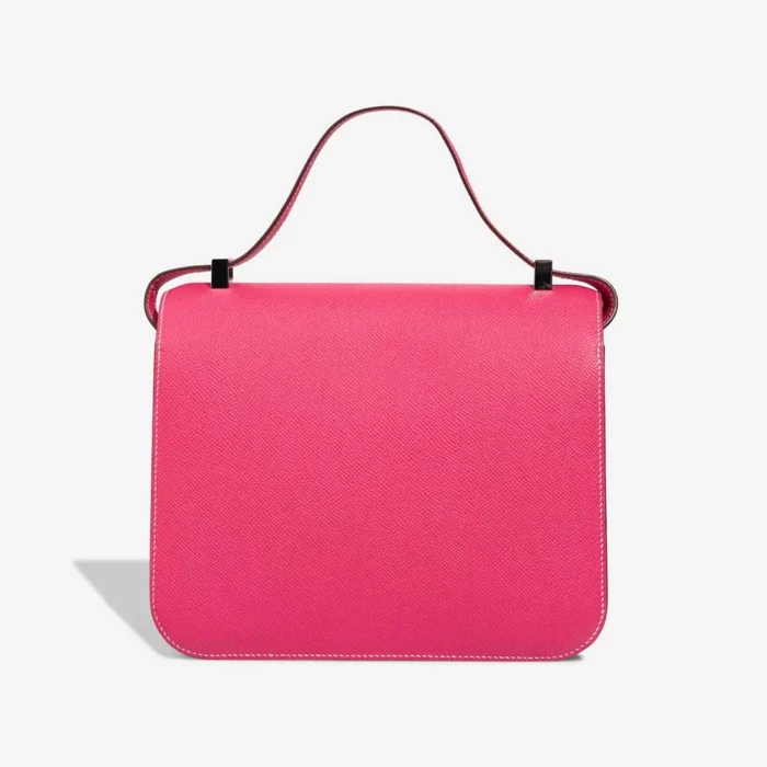 Premium Hermès Replica Constance 24 Epsom Rose Tyrien PHW - Direct Luxury Fashion - Image 3