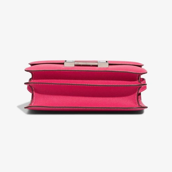 Premium Hermès Replica Constance 24 Epsom Rose Tyrien PHW - Direct Luxury Fashion - Image 4