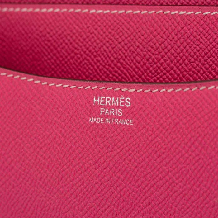 Premium Hermès Replica Constance 24 Epsom Rose Tyrien PHW - Direct Luxury Fashion - Image 2