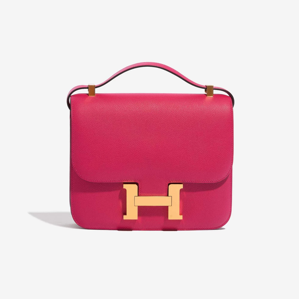 Premium Hermès Replica Constance 24 Evercolor Rose Mexico GHW