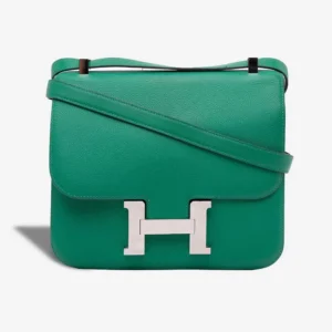 Premium Hermès Replica Constance 24 Evercolor Vert Jade PHW - Direct Luxury Fashion