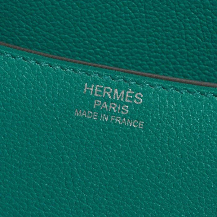 Premium Hermès Replica Constance 24 Evercolor Vert Verone PHW - Direct Luxury Fashion - Image 5